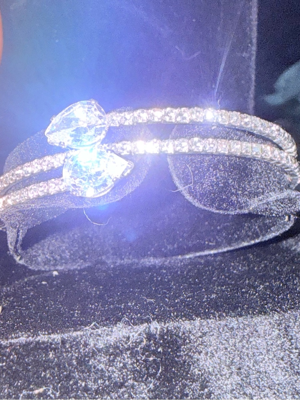 2.5CT Moissanite wrap style braclet in 18CWG setting. STUNNING 😍